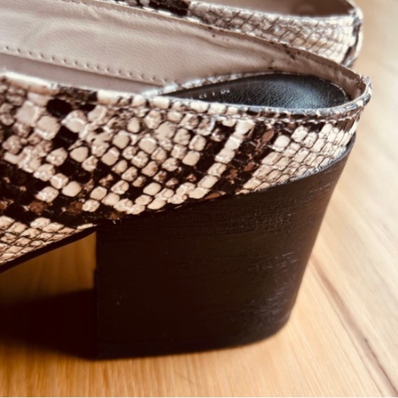 Midnight Velvet Women’s Clogs slip on snakeskin black brown and white size 8 - Picture 5 of 8